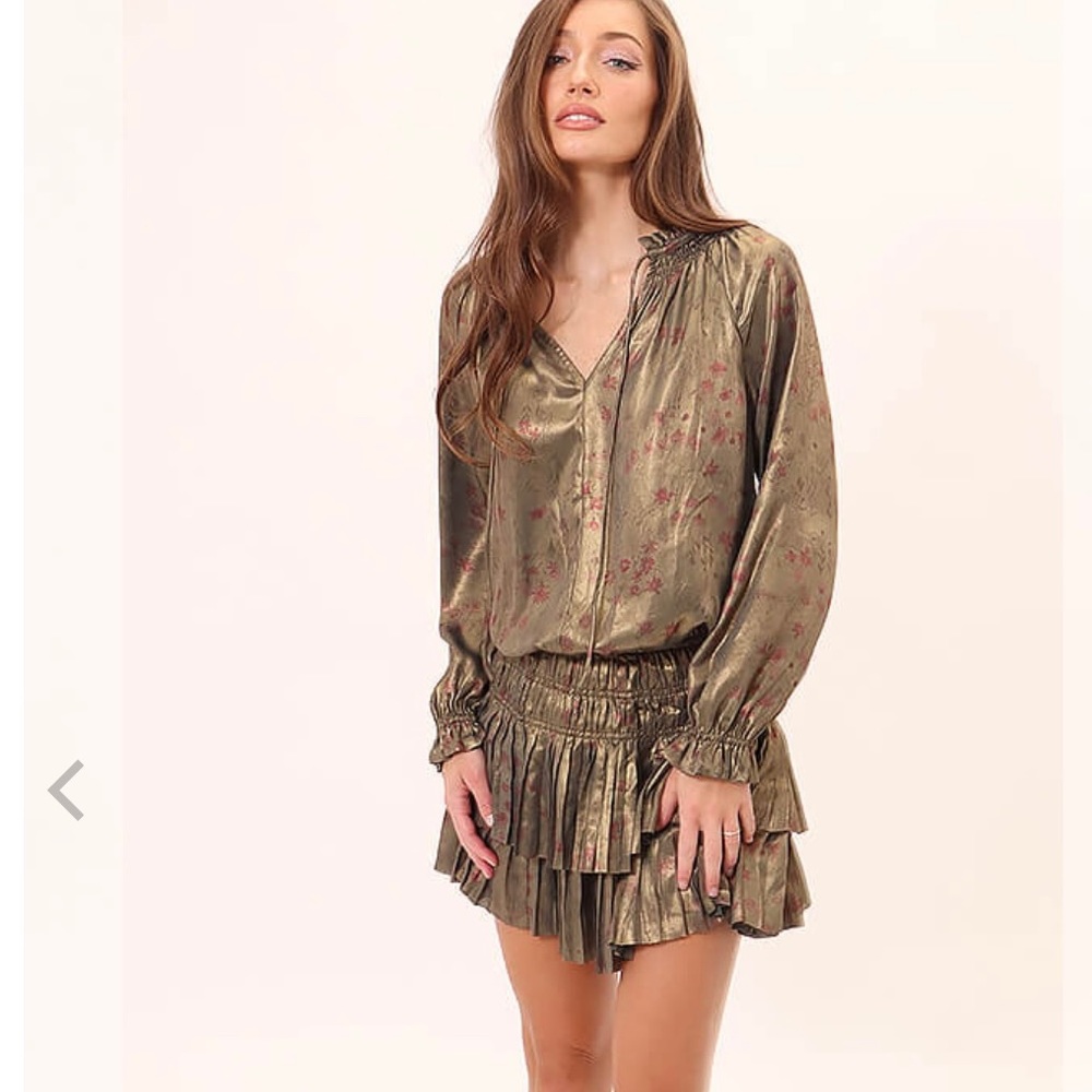 Gently worn Smocked waist mini dress